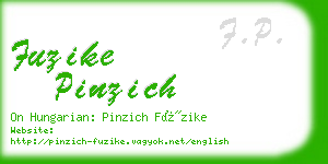 fuzike pinzich business card